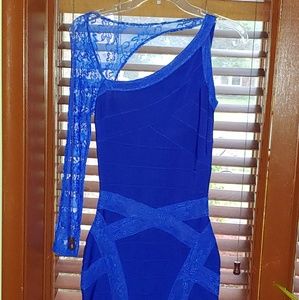 Royal Blue Body Con Dress